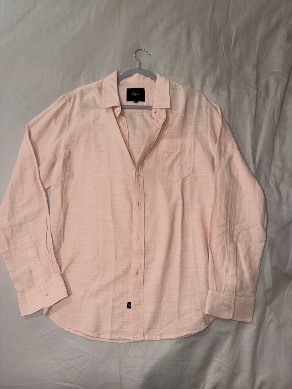 Rails Men's Pale Pink Button-Down Long Sleeve Shirt